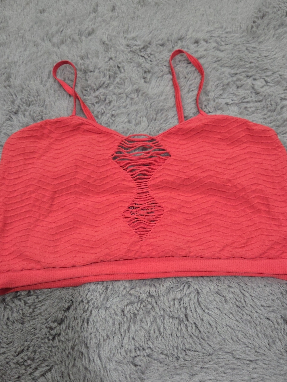 Buckle Willow And Root Coral Bralette with Cutout Detail